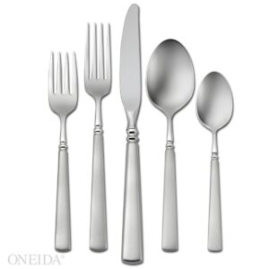 oneida easton 20-piece stainless flatware set, service for 4