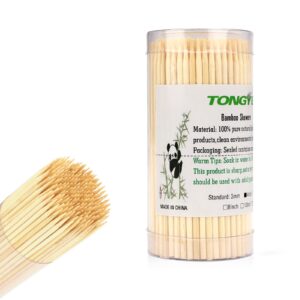 Tongye Banboo Forks 3.5 inch 220 Pcs & Bamboo Skewes 4 inch 200 Pcs