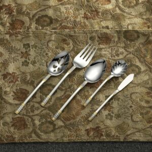 Wallace Corsica Gold-Accent 65-Piece Flatware Set