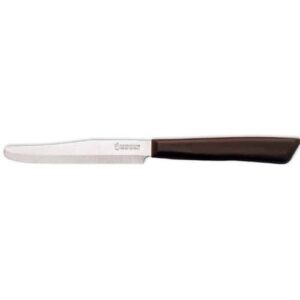 6 kitchen knifes (knives) - italian stainless steel vegetable/steak/table knife cutlery (brown)