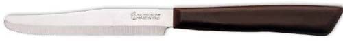 6 kitchen Knifes (Knives) - Italian Stainless Steel Vegetable/Steak/Table Knife Cutlery (Brown)