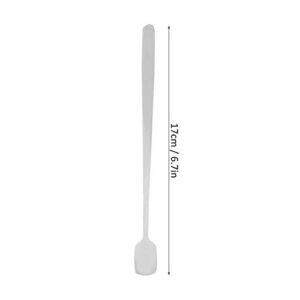 Mixing Spoon, Stainless Steel Bar Cocktail Shaker Spoon Long Handle Stirring Spoon for Coffee Tea Wax Candle(Square Spoon)