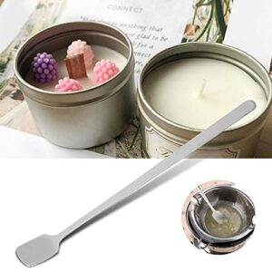 Mixing Spoon, Stainless Steel Bar Cocktail Shaker Spoon Long Handle Stirring Spoon for Coffee Tea Wax Candle(Square Spoon)