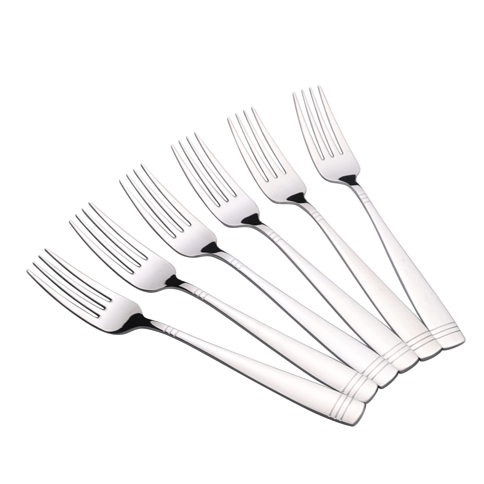 Leendines 12 Pieces Table Forks, Stainless Steel Dinner Forks