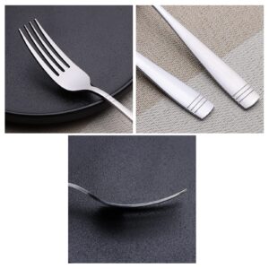 Leendines 12 Pieces Table Forks, Stainless Steel Dinner Forks