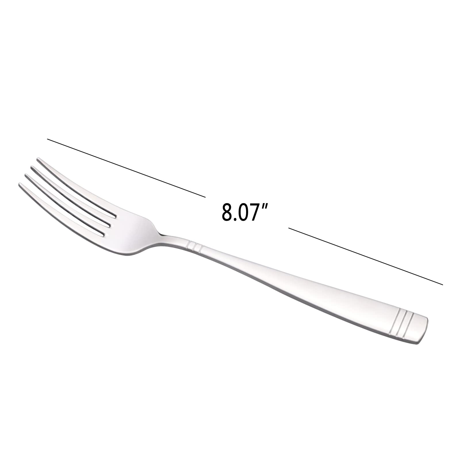 Leendines 12 Pieces Table Forks, Stainless Steel Dinner Forks