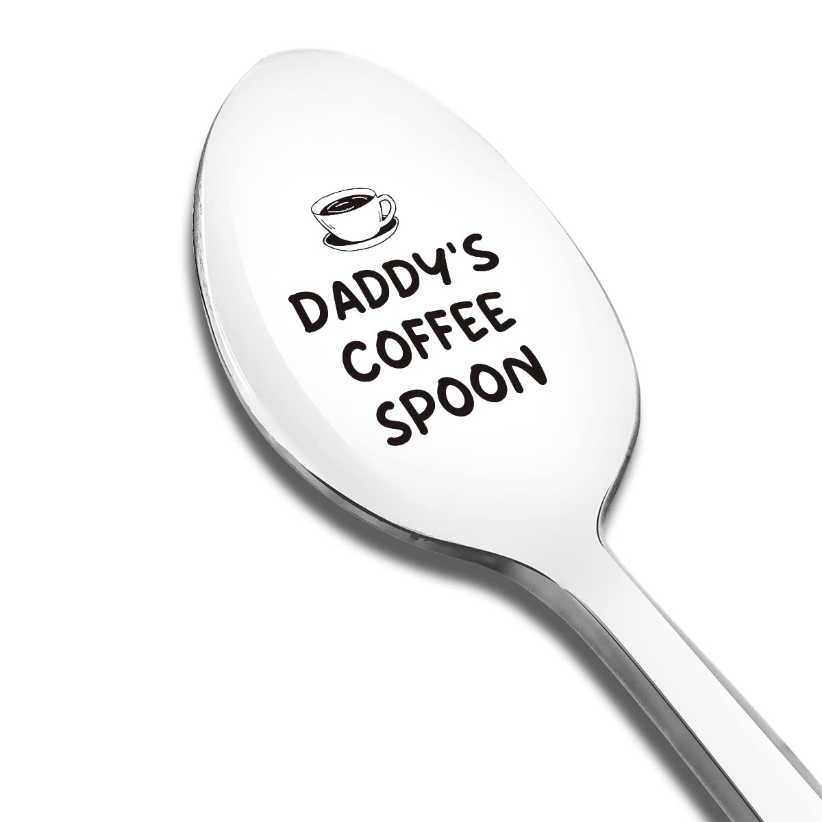 Daddy's Coffee Spoon Engraved Funny Gift for Dad Father, Coffee Lover Spoon Best Thanksgiving Christmas Birthday Gifts