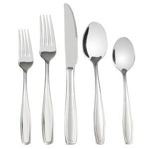 pekky 80-piece stainless steel flatware set, service for 16