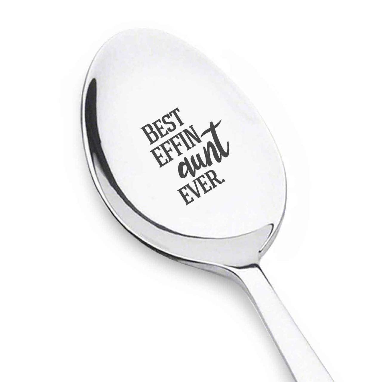 Aunt gifts for christmas - Best aunt Ever Gifts - Best auntie ever - Aunt gifts from niece - Best Effin Aunt Ever - Aunt announcement gifts - Engraved Coffee Spoon for Aunt - Best Aunt Gifts #SP9