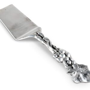 Arthur Court Metal Pie/Cake/Lasagna Server Grape Pattern Sand Casted In Aluminum With Artisan Quality Hand Polished 10.75 Inch Long Spatula