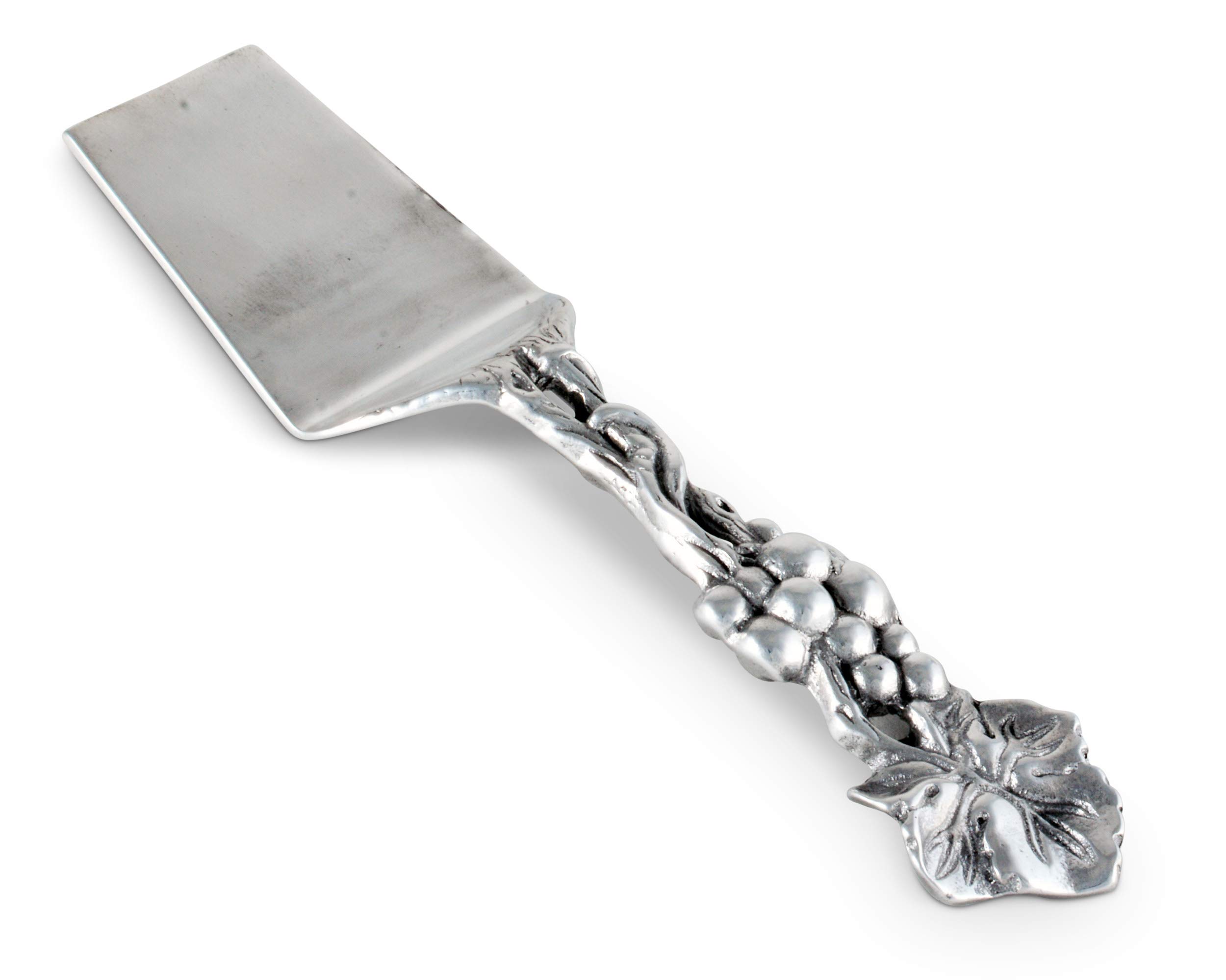 Arthur Court Metal Pie/Cake/Lasagna Server Grape Pattern Sand Casted In Aluminum With Artisan Quality Hand Polished 10.75 Inch Long Spatula