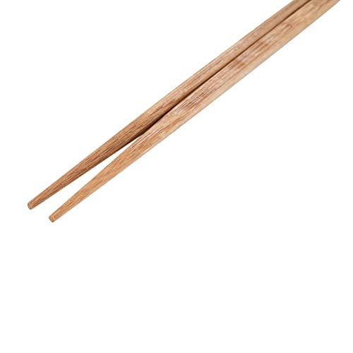 Restaurantware 9.5 Inch Wooden Chopsticks 100 Carbonized Chinese Chopsticks - With Both Pointed Ends Sustainable Cedar Noodle Chopsticks Disposable For Home Or Take Outs