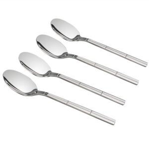 lesbin stainless steel flatware dessert spoon, set of 12