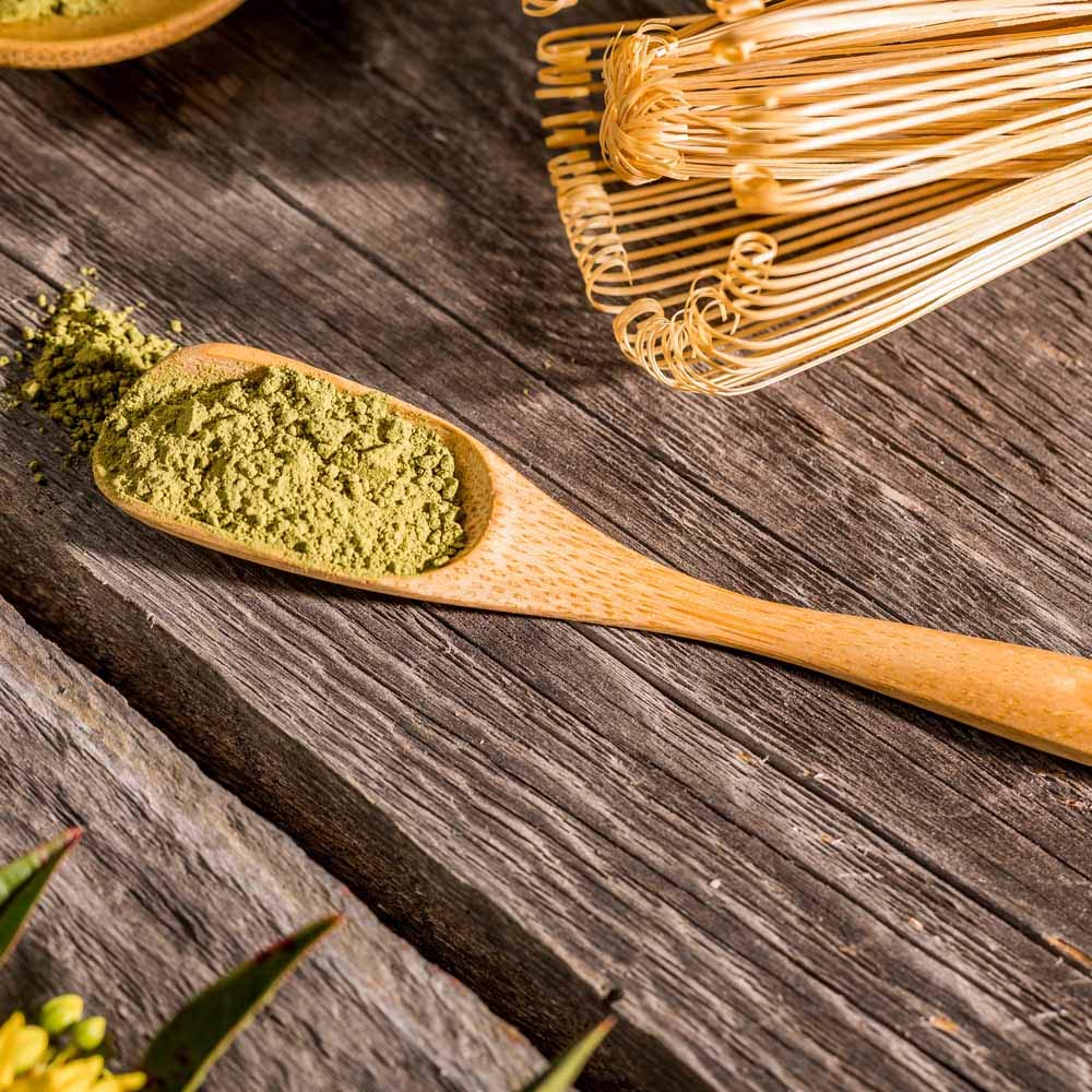 Restaurantware Dojo 4.7 Inch Matcha Spoon 1 Durable Wooden Teaspoon - With Hanging Hole Heat-Resistant Natural Bamboo Wooden Spoon For Tea Scoop And Mix Green Tea Spice Salt Or Sugar