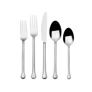 towle living forged geneva 20-piece flatware set, service for 4, stainless steel