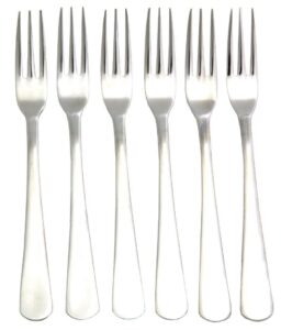 norpro hors d'oeuvres forks set of 6, silver