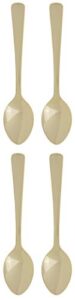 fino demi spoon set, gold plated stainless steel, made in japan, set of 4