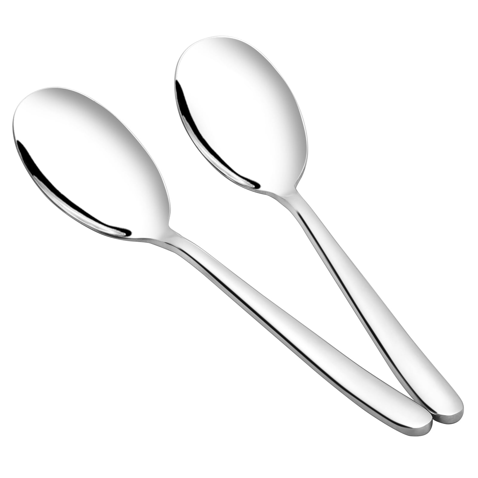 Nicesh 8-Piece Stainless Steel Large Buffet Serving Spoon, Large Kitchen Spoon