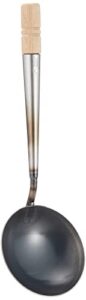endoshoji tkg atya801 chinese ladle, for fried rice, outer diameter x handle length 4.1 x 8.5 inches (105 x 215 mm), capacity estimated 5.9 fl oz (150 cc), the more oil becomes better and easier to