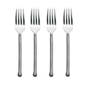 gourmet settings exotique platinum 18/10 stainless dinner fork (set of four)