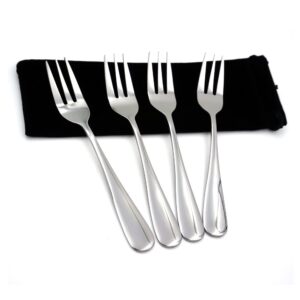 Stainless Steel Forks, Salad Forks, Dessert Forks, Appetizer Forks (4PCS)