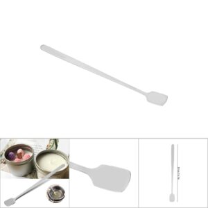 Candle Stirring Spoon, Long Mixing Spoon, Multifunction Stainless Steel Long Handle Bar Mixing Spoon Stirring Spoon for Coffee Tea Wax Candle(Square head 17CM spoon)