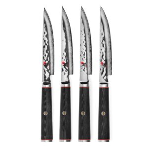 Miyabi Mizu SG2 4-piece Steak Knife Set with Bamboo Case