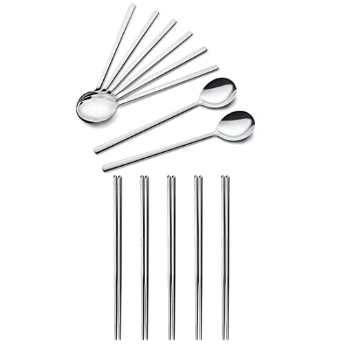 Stainless Steel Korean Spoon and Stainless Steel Chopsticks