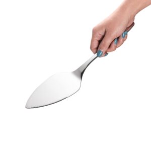 IMEEA Large Pie Server Cake Server Spatula 18/10 Stainless Steel Serrated Pie Server, 11.7-Inch