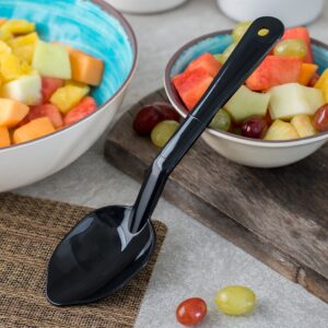 Carlisle FoodService Products 441003 High Heat Solid Plastic Spoon, 11", Black