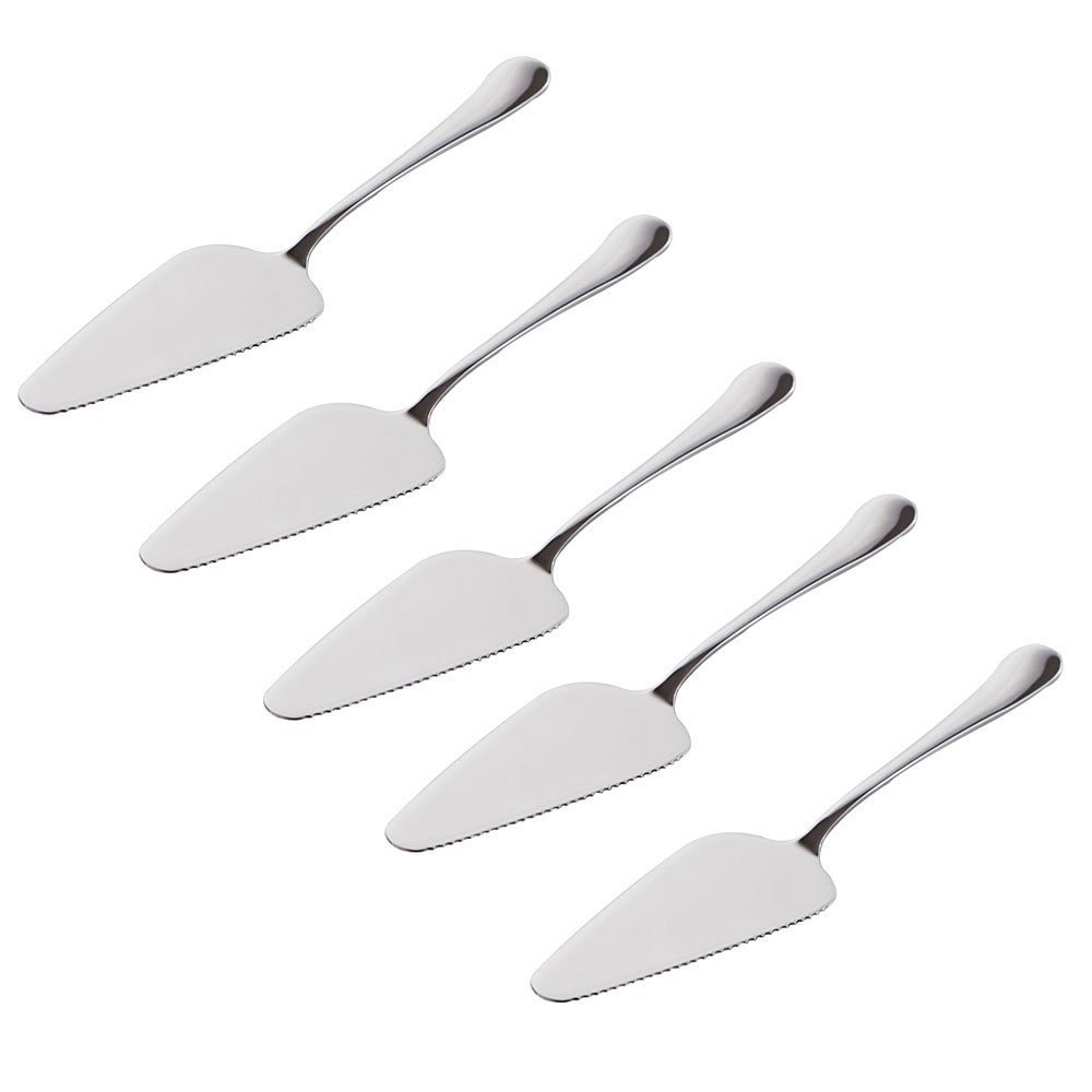 YTYKINOY Pack of 5 Stainless Steel Pie Pizza Cake Pastry Server 8.9inch Pie Pizza Cake Dessert Shovel Cutter