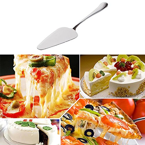 YTYKINOY Pack of 5 Stainless Steel Pie Pizza Cake Pastry Server 8.9inch Pie Pizza Cake Dessert Shovel Cutter