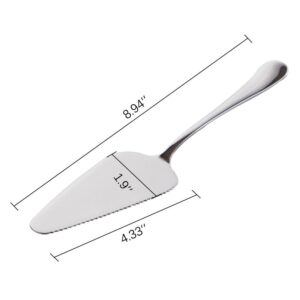 YTYKINOY Pack of 5 Stainless Steel Pie Pizza Cake Pastry Server 8.9inch Pie Pizza Cake Dessert Shovel Cutter