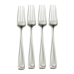 oneida moda dinner forks, set of 4,silver,dinner forks, set of 4