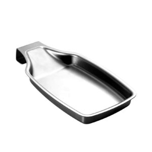 spoon rest for kitchen counter, stainless steel spoon holder for stove top, dishwasher safe