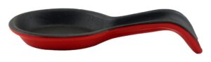 berghoff cast iron spoon rest, red