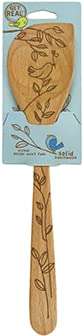 Talisman Designs Laser Etched Beechwood Corner Nature Design | Cooking & Serving Spoon, Decorative Wooden Utensils