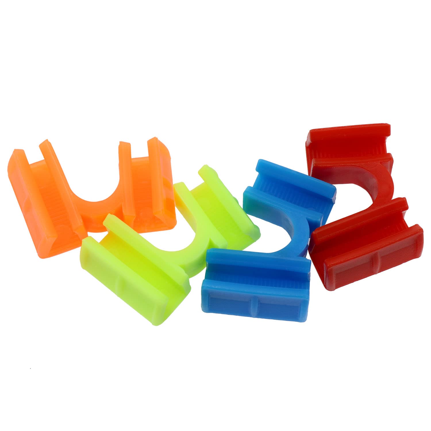 Haidong Chopstick assistant Plastic chopstick holder Recyclable Chopstick hinge connector Four colors Suitable for children adult beginners or instructors(Red, yellow,orange , Green *2)-8PCS