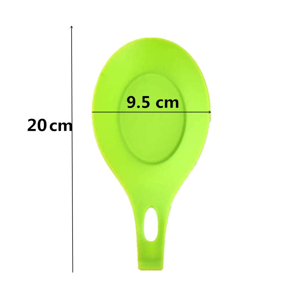 5 Pcs Spoon Rest Set Colourful Silicone Cushion for Kitchen Spoon Rest Utensil Spatula Holder