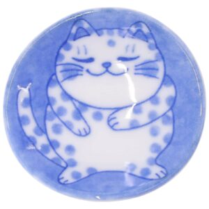 MIno Ware Chopstick Rest set, Kawaii Cute Cats Design, Japanese Ceramic Ware, Set of 4