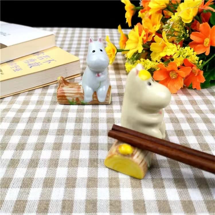 ABOING Japanese-style grocery 4 cartoon animal series Hippopotamus chopsticks stand Household trinkets The hippo