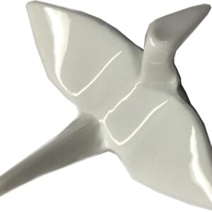 JapanBargain, Porcelain Chopstick Rest, Origami Crane Shape, Set of 4 (White)