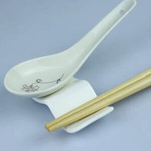 10pcs Ceramic Chopsticks Rest Rack and Spoon Rest White Porcelain Fork Rest Knife Rest Chopsticks Holder Stand for Home Kitchen Party Tool Accessories