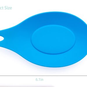 6Pcs Silicone Spoon Rest Counter Spatula Holder Spoon Rest For Kitchen Counter(Mixed Color)