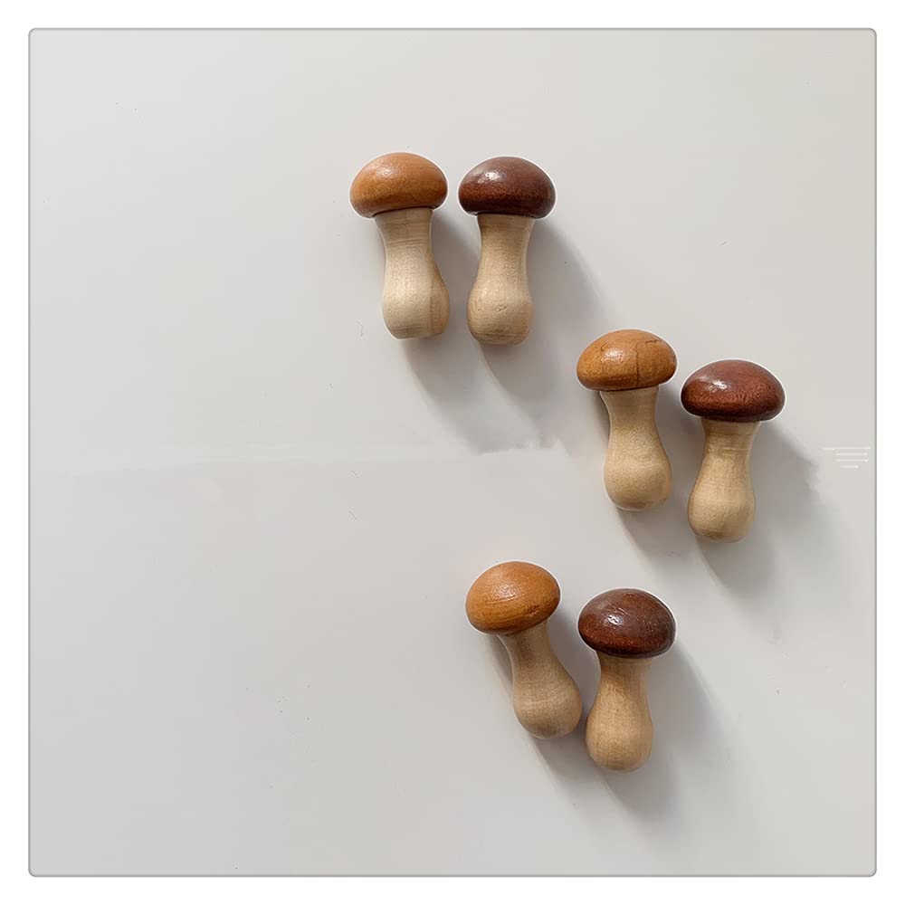 GISELA D 6Pcs Super Cute Small Mushroom Chopsticks Stand Rest Rack Spoon Fork Knife Holder Set,Creative Mushroom Shape Kitchen Accessories for Home Decoration