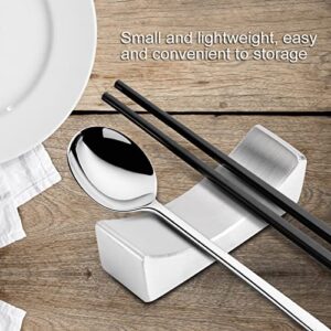 Chopsticks Rest 304 Stainless Steel Reusable China Chopsticks Holder Non Stick Chopstick Holder for Home Hotel Restaurant