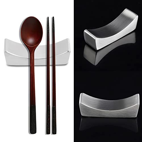 Chopsticks Rest 304 Stainless Steel Reusable China Chopsticks Holder Non Stick Chopstick Holder for Home Hotel Restaurant