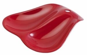 gourmac twin spoon rest red
