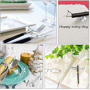 shyness 6 Pcs Chopsticks Rest Little Dog Chopsticks Holder Dachshund fork Stand Spoon Holder Tool