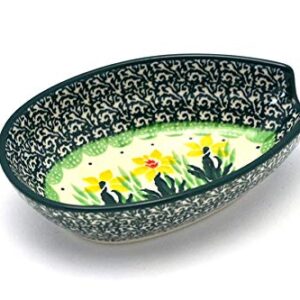 Polish Pottery Spoon Rest - Daffodil